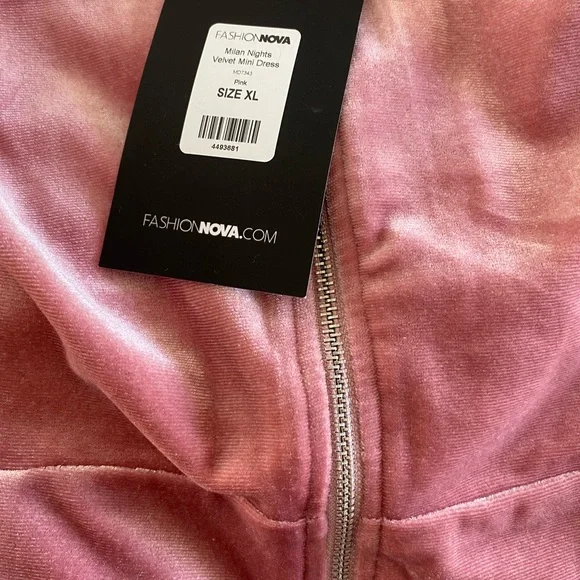 Pink Velvet Dress - Picture 5 of 5